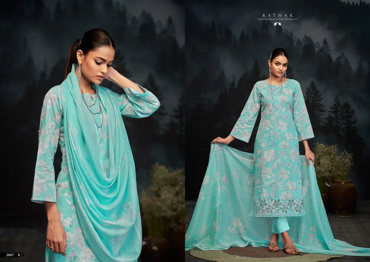 Kathak by Sargam Camrik Printed Designer Salwar Suit Wholesale Online